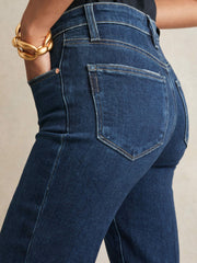 Paige High Rise Flared Jeans Marciella Blue | Women