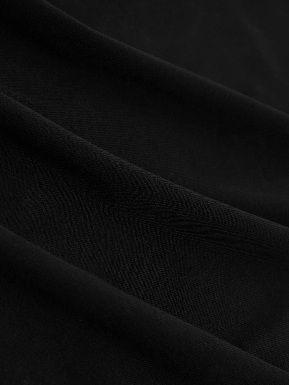Brushed-Cotton V-Neck T-Shirt Black | Women