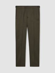 Slim-Fit Suit Trousers Dark Green | Men