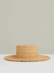 Straw Boater Hat Natural | Women