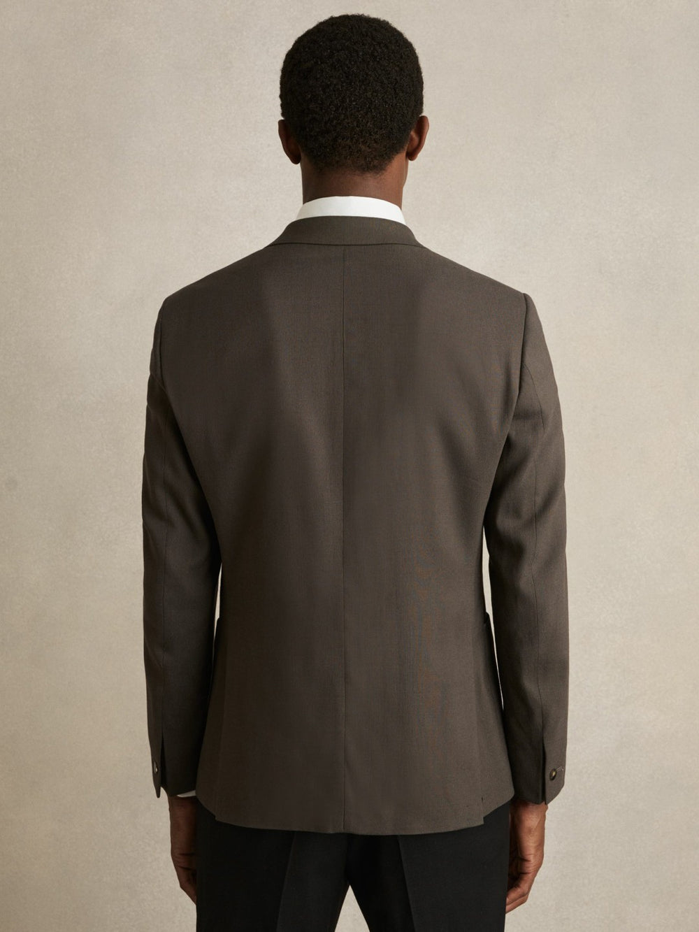 Slim Fit Double Breasted Suit Blazer Dark Green | Men