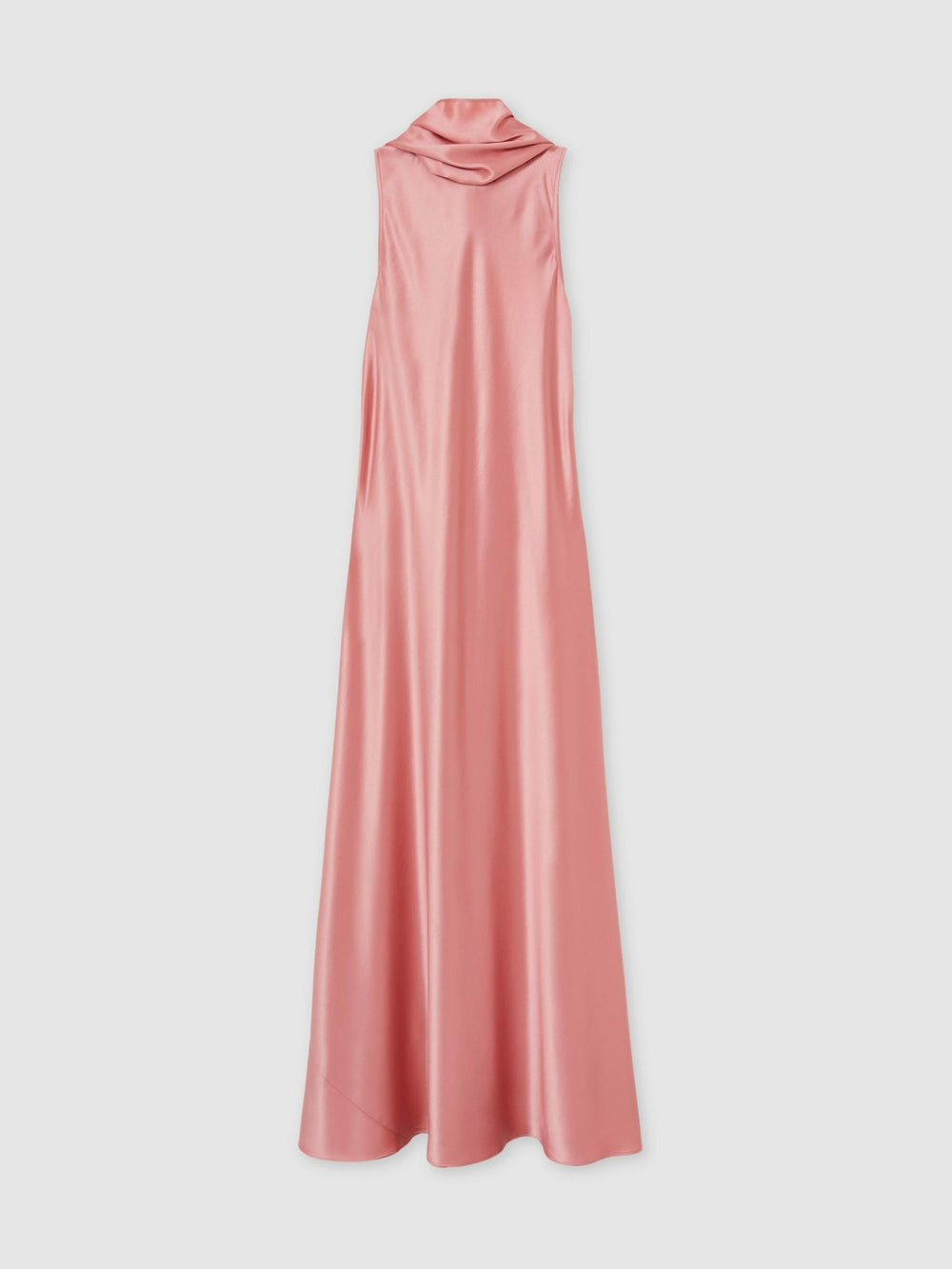 Satin Cape Maxi Dress Pink | Women