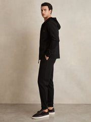 Interlock Zip-Through Hoodie Black | Men