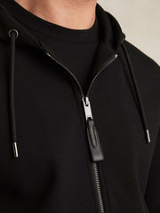 Interlock Zip-Through Hoodie Black | Men