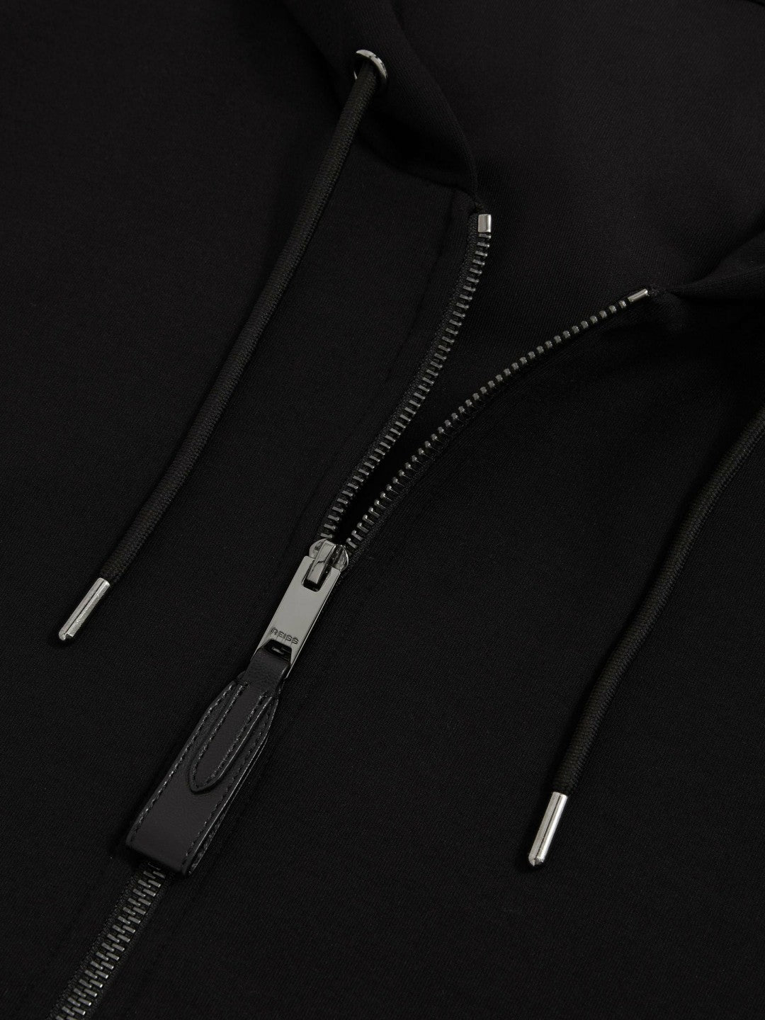 Interlock Zip-Through Hoodie Black | Men