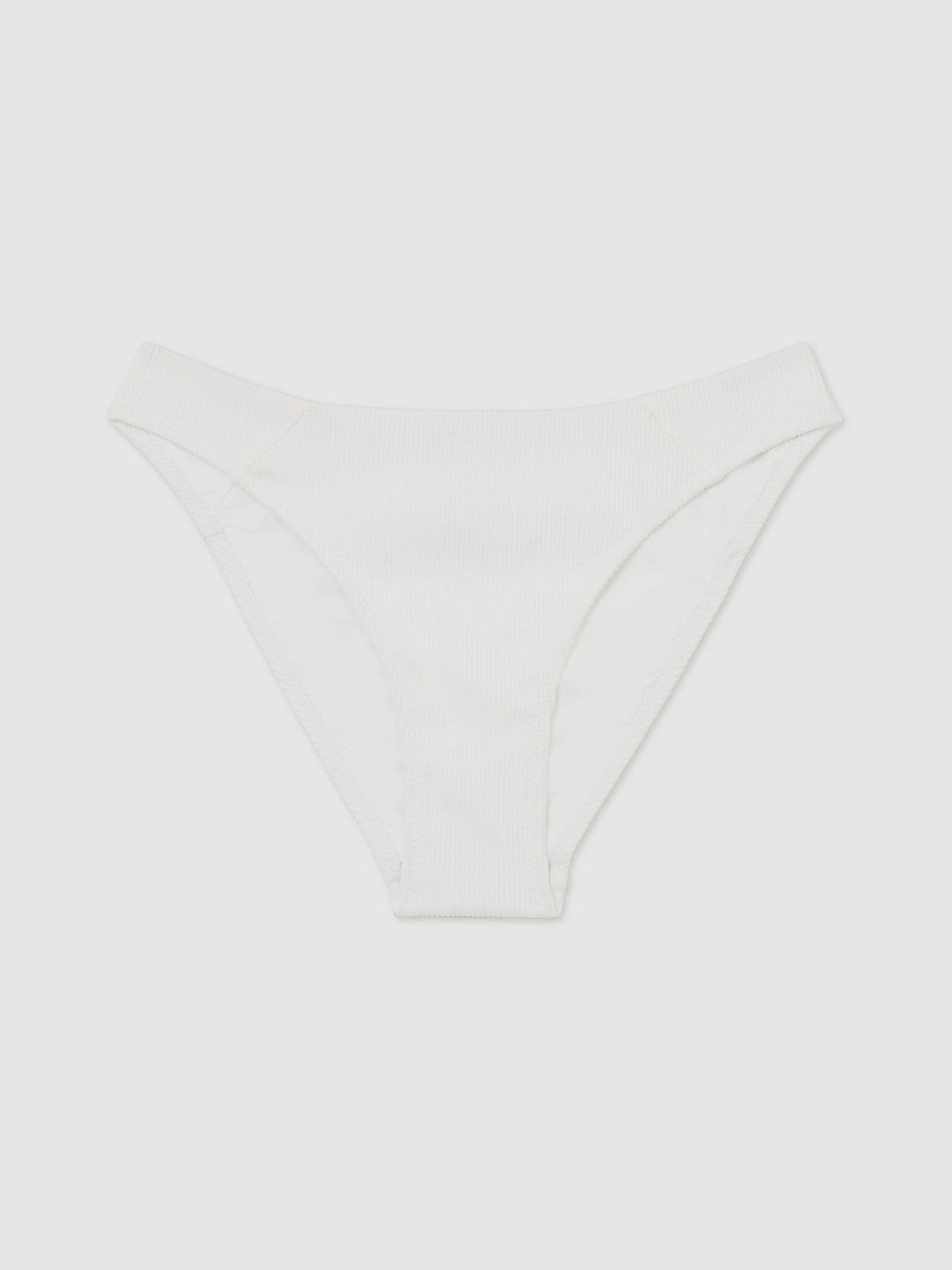 Ribbed Bikini Bottoms White | Women