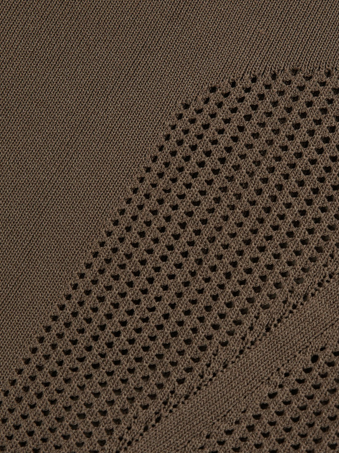 Perforated-Knit Cross-Strap Bodysuit Mink | Women