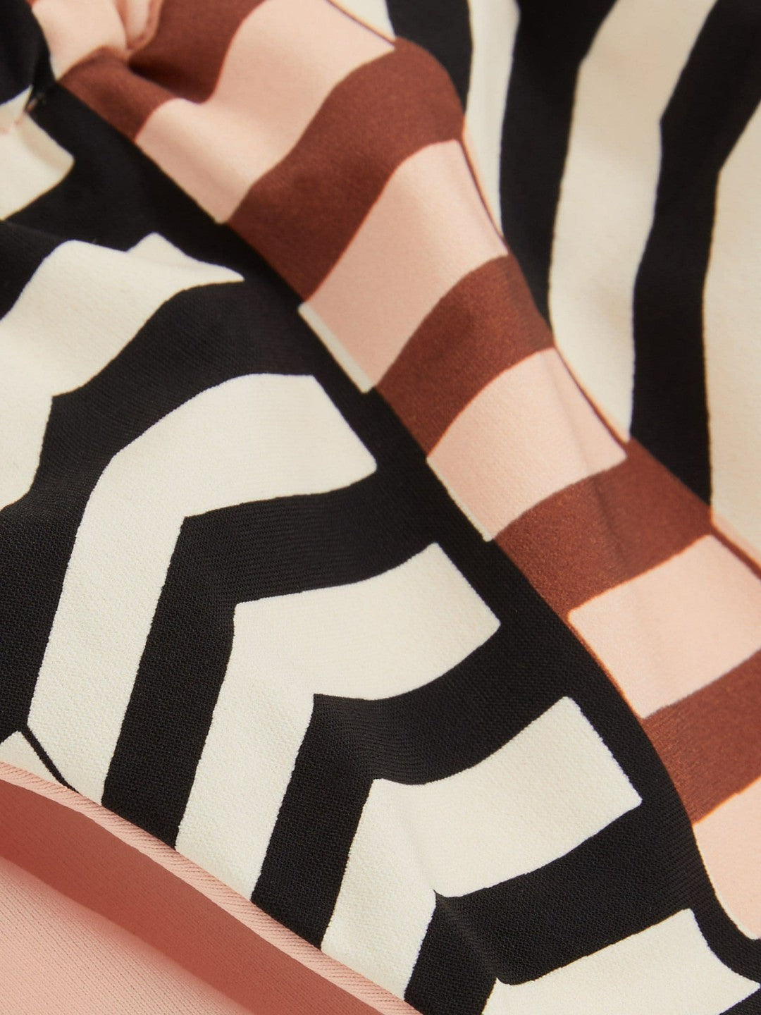 Chevron Stripe Bikini Bottoms Black/Brown | Women