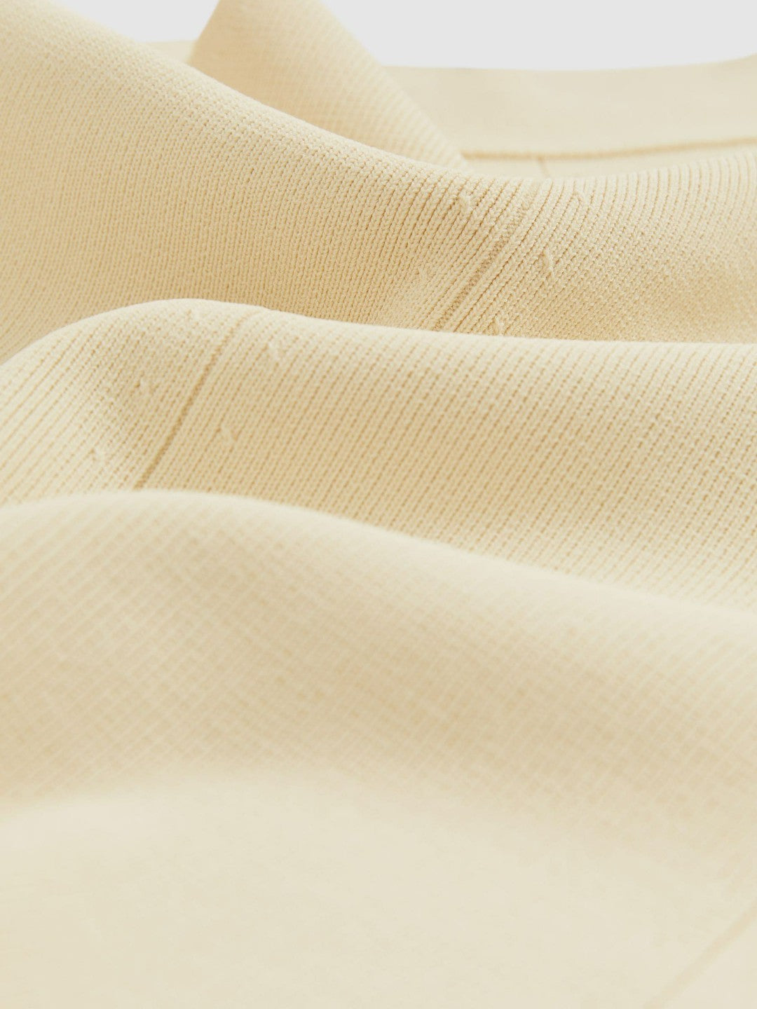 Rib Knit High Neck Vest Ivory | Women