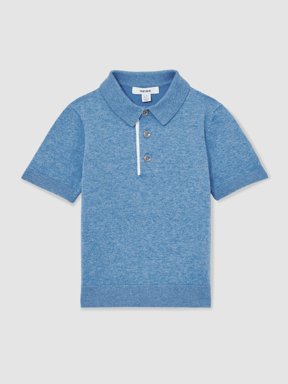 3-9 yrs Contrast Placket Polo Shirt With Cotton Blue | Children & Baby