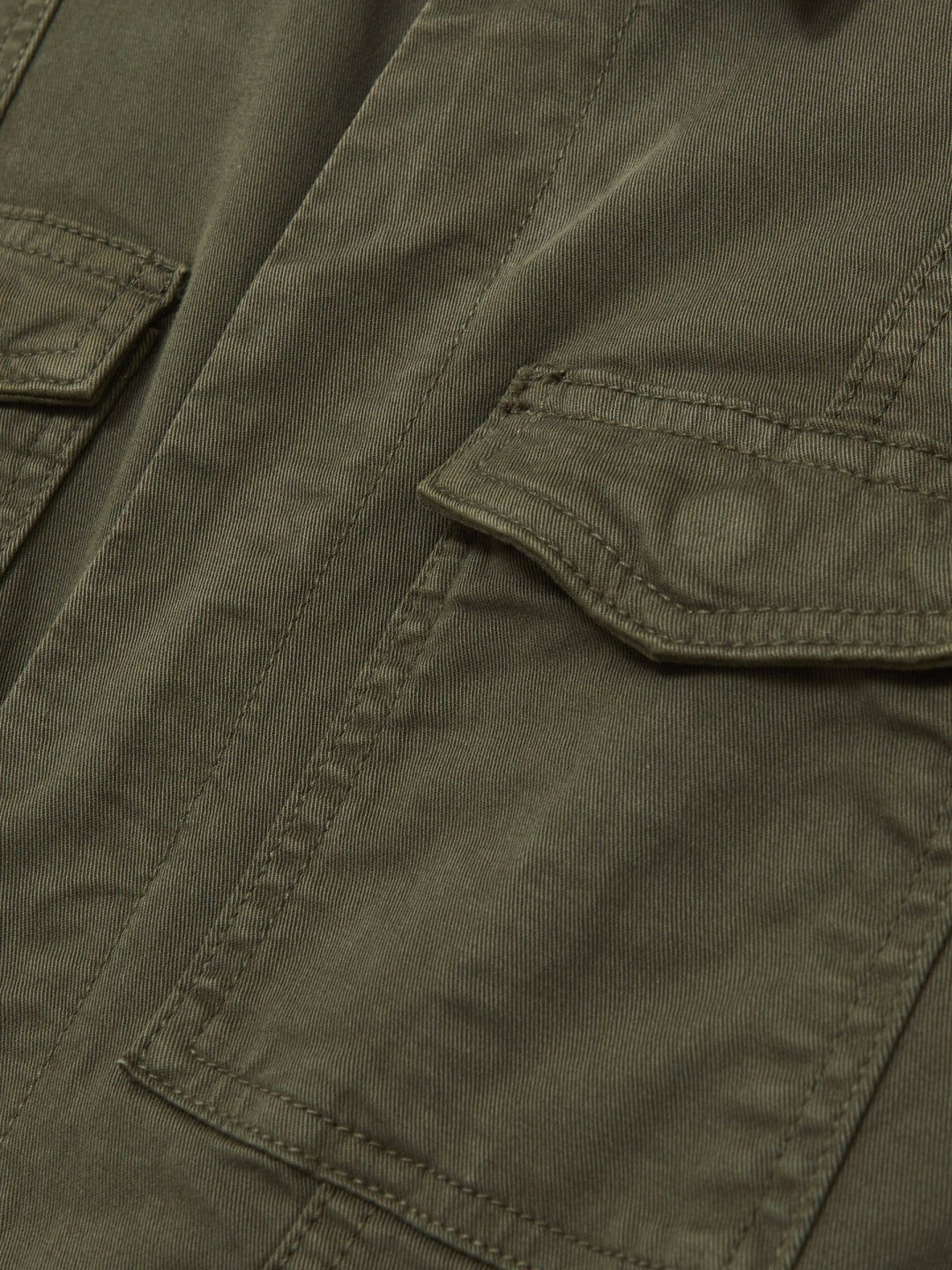 Good American Cotton Twill Jumpsuit with Stretch Khaki | Women