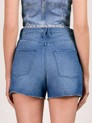 100% Cotton Shorts Indigo Blue | Women