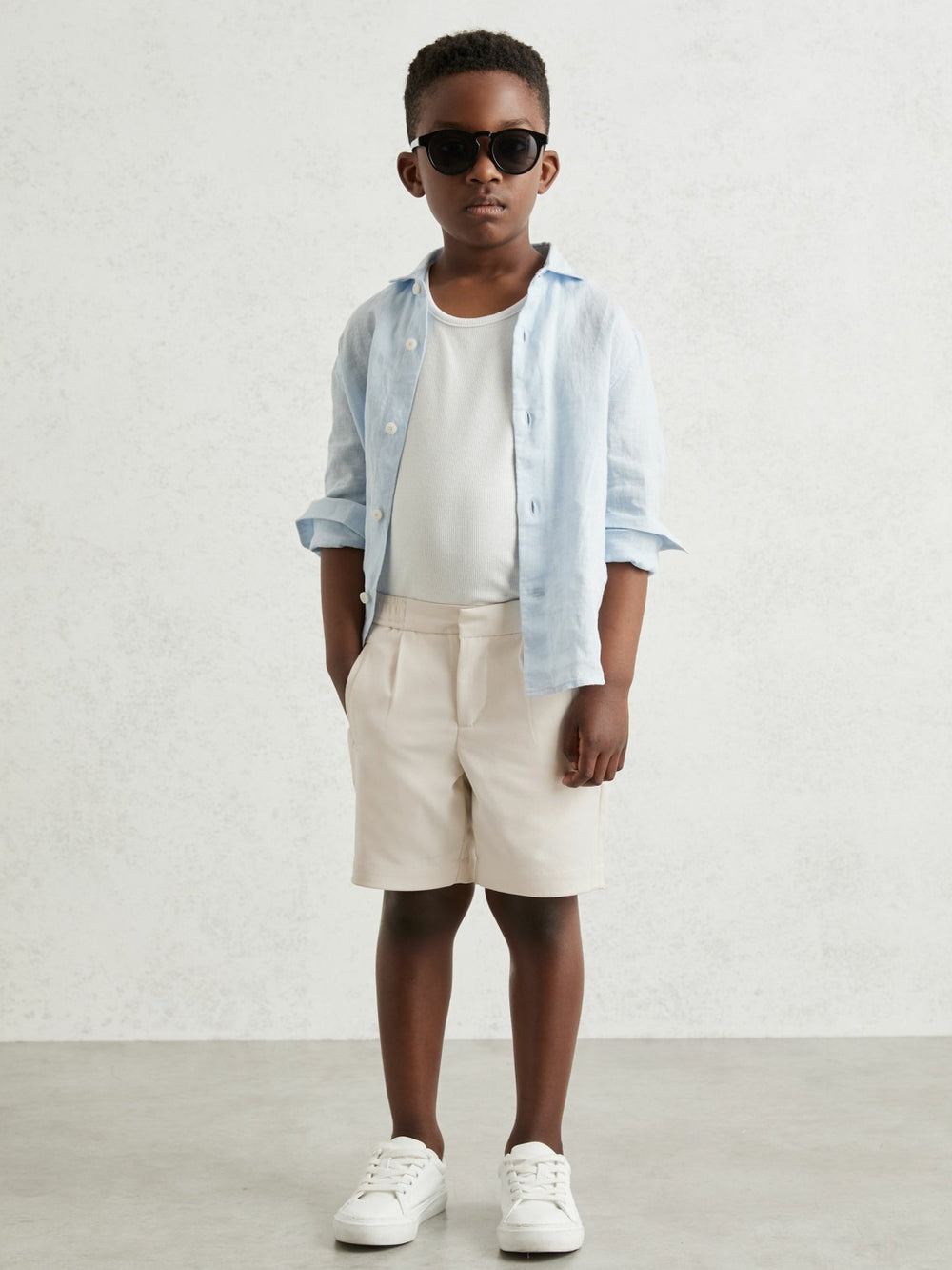 13-14 yrs Relaxed Drawstring Shorts Off White | Children & Baby