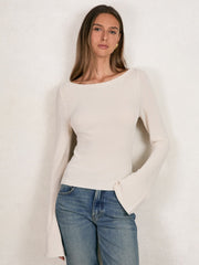 100% Cotton Jumper Ecru | Women