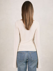 100% Cotton Jumper Ecru | Women