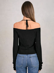 100% Cotton Jumper Black | Women