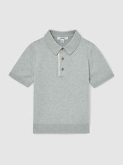 9-13 yrs Contrast Placket Polo Shirt With Cotton Washed Sage | Children & Baby