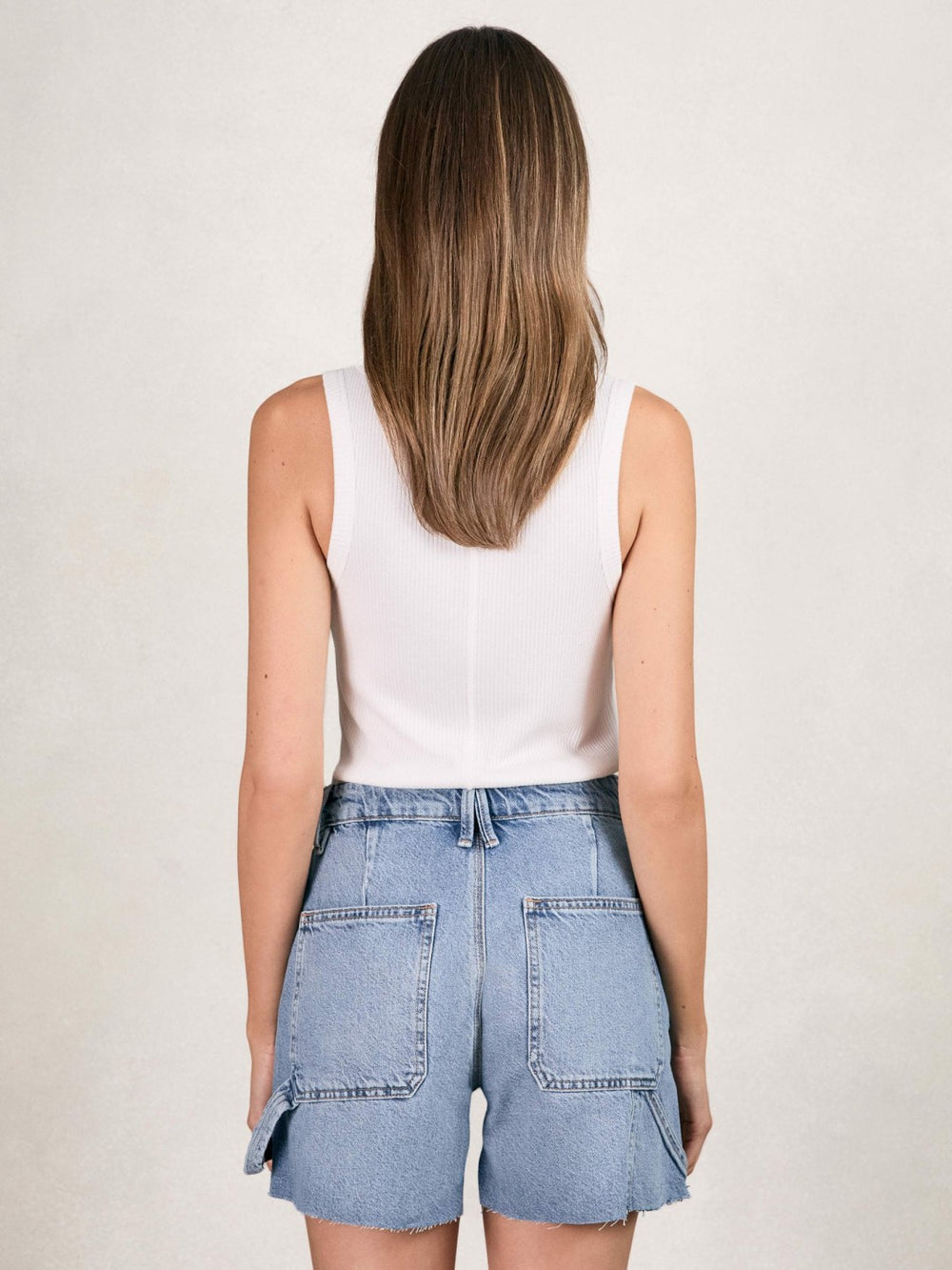 90S Long 100% Cotton Shorts Indigo Blue | Women