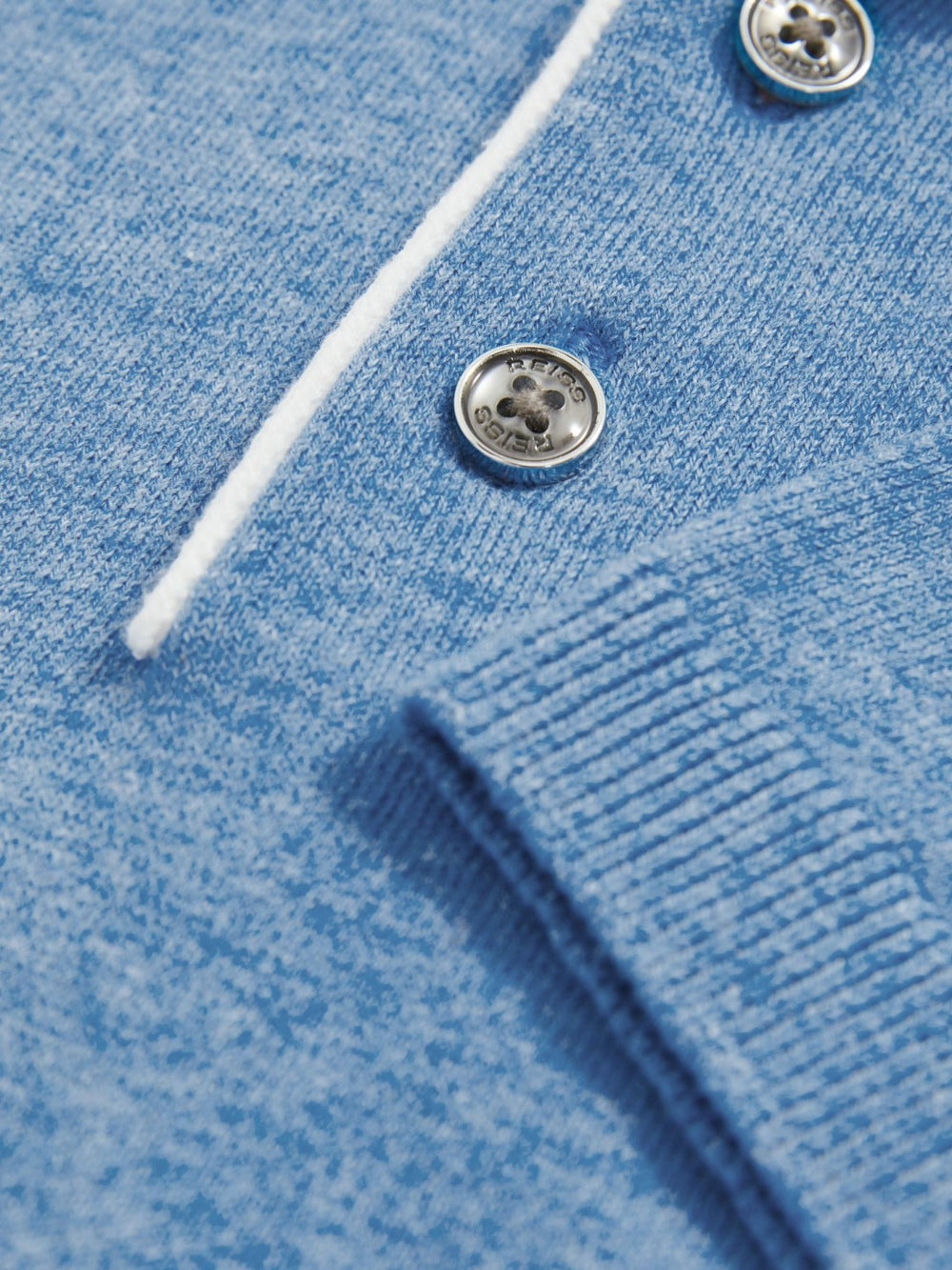 13-14 yrs Contrast Placket Polo Shirt With Cotton Blue | Children & Baby