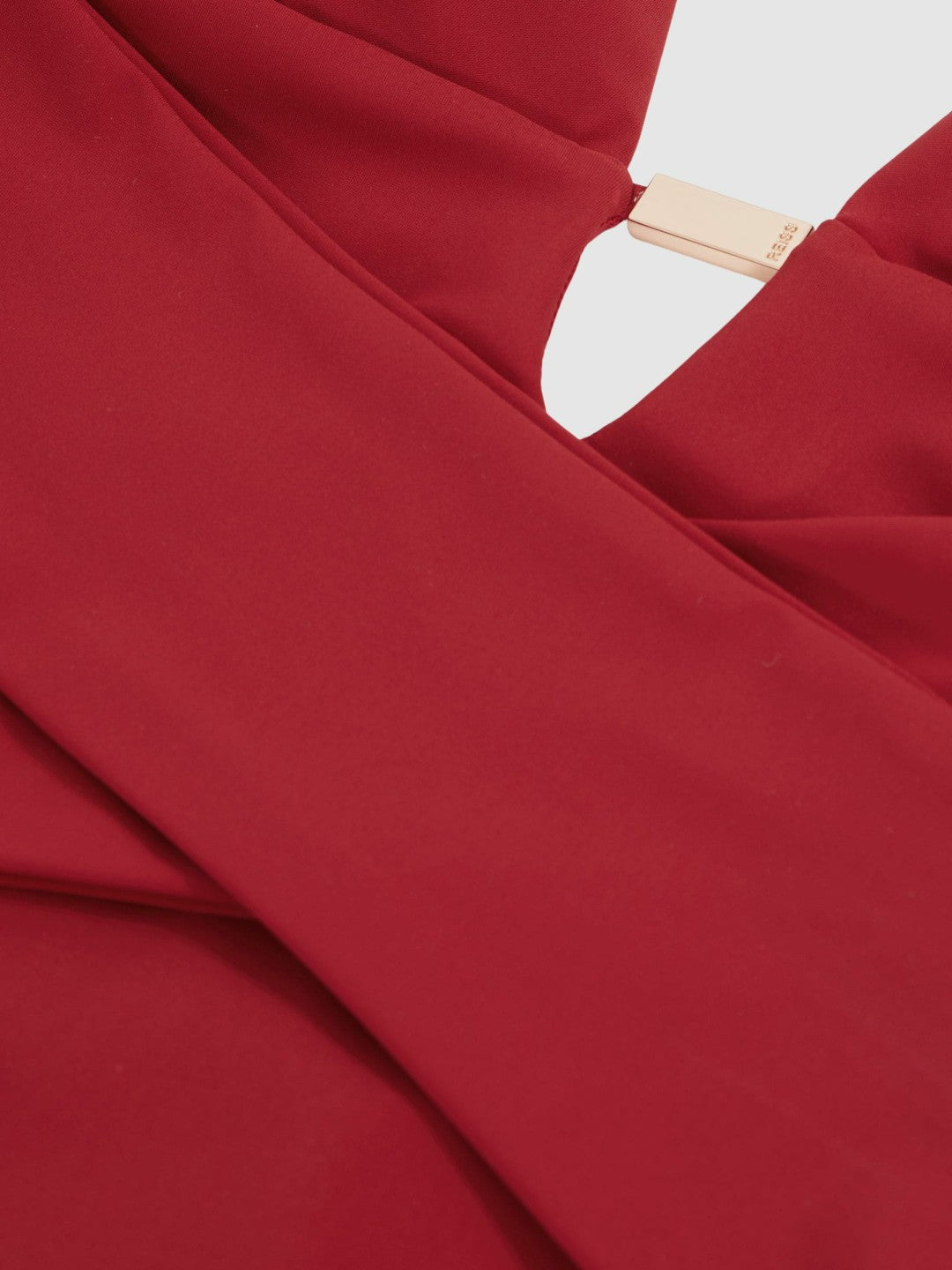 Plunge Halterneck Swimsuit Dark Red | Women