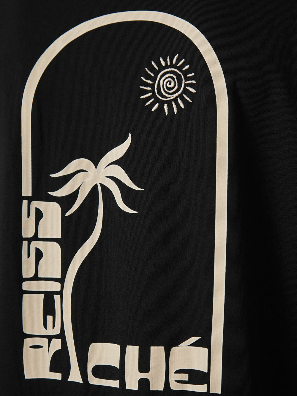 | Ché Cotton Palm-Print T-Shirt Black | Men