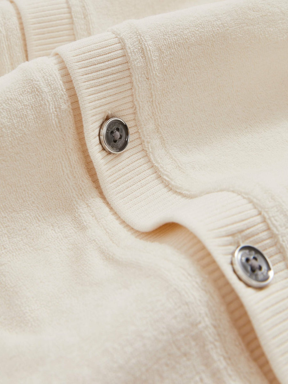 Cotton Blend Towelling Shirt White | Men