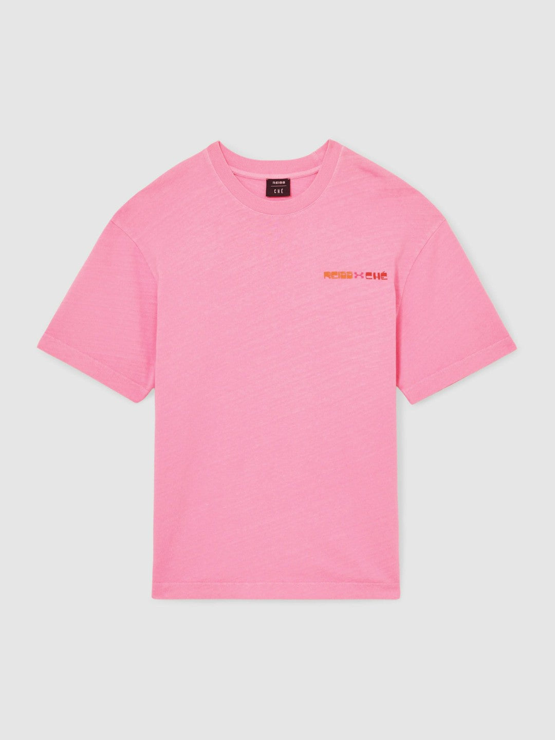 | Ché Cotton-Linen Sunset T-Shirt Pink | Men