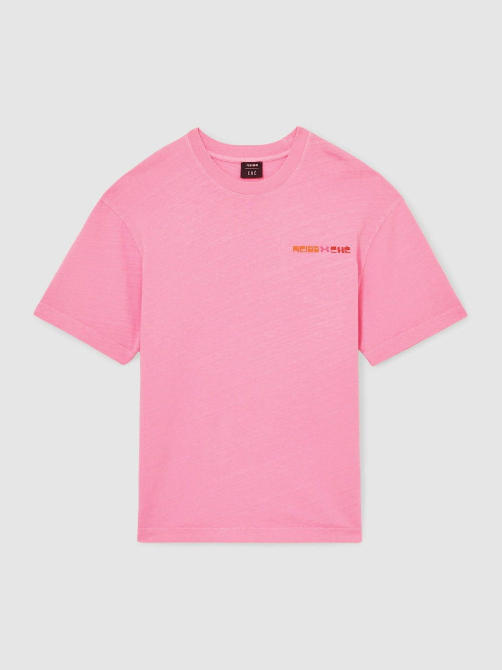 | Ché Cotton-Linen Sunset T-Shirt Pink | Men