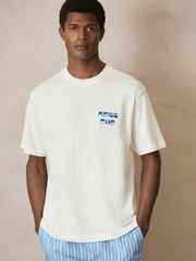 | Ché Cotton Palm-Print T-Shirt White | Men