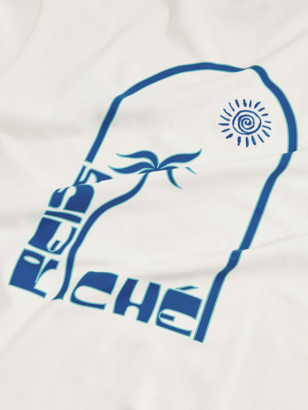 | Ché Cotton Palm-Print T-Shirt White | Men