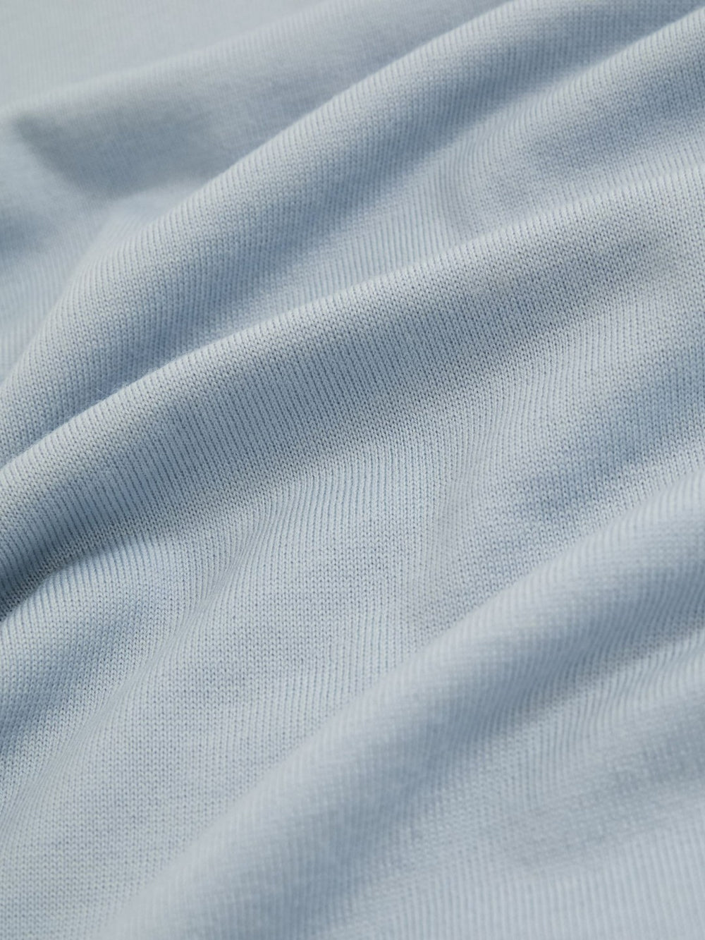Merino Wool Crew Neck Jumper Soft Blue | Men