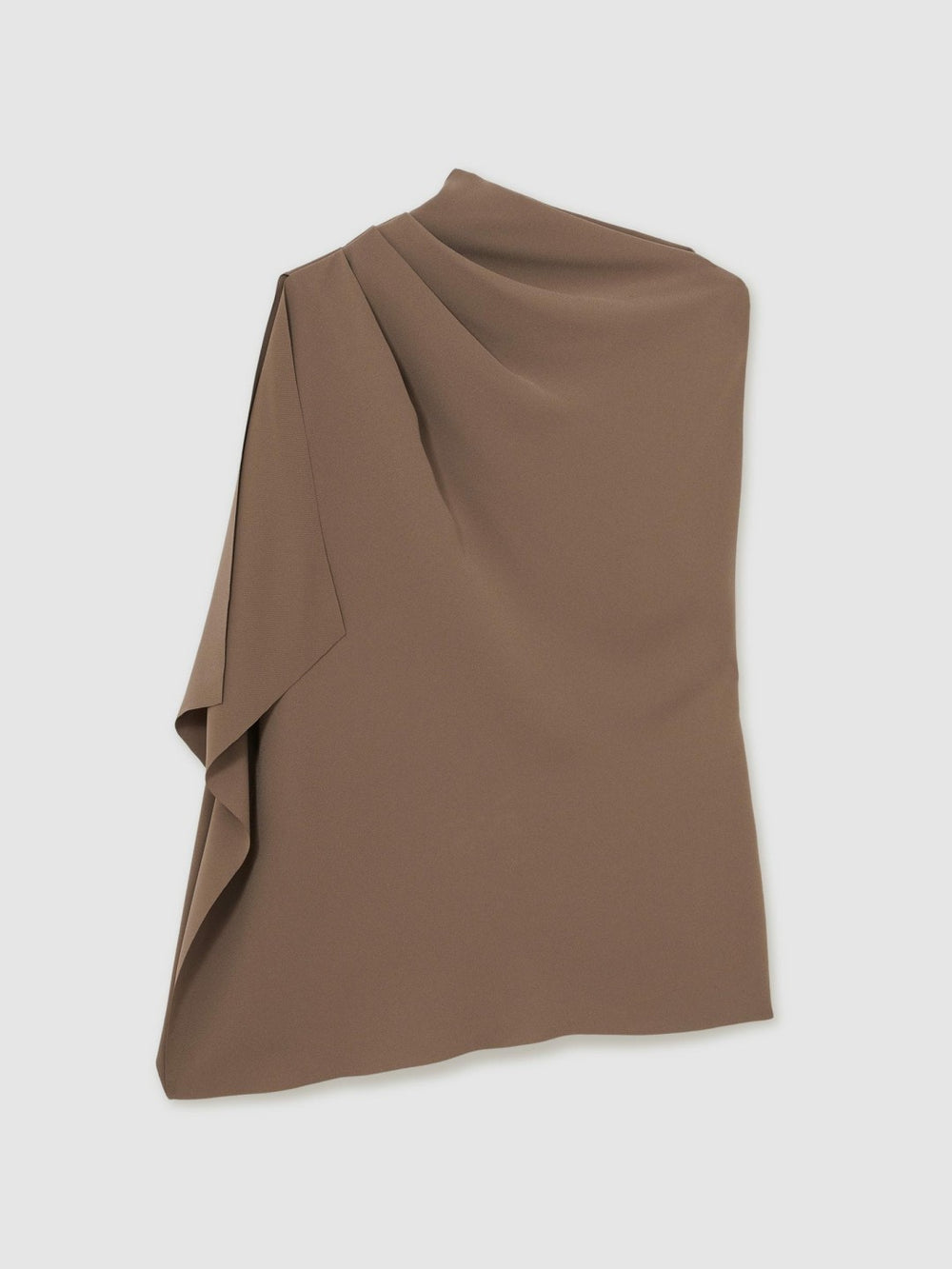 One-Shoulder Draped Top Mink | Women