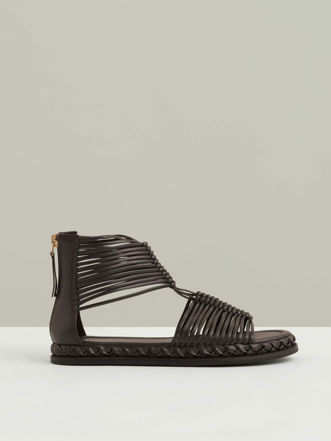 Leather Gladiator Sandals Chocolate | Women