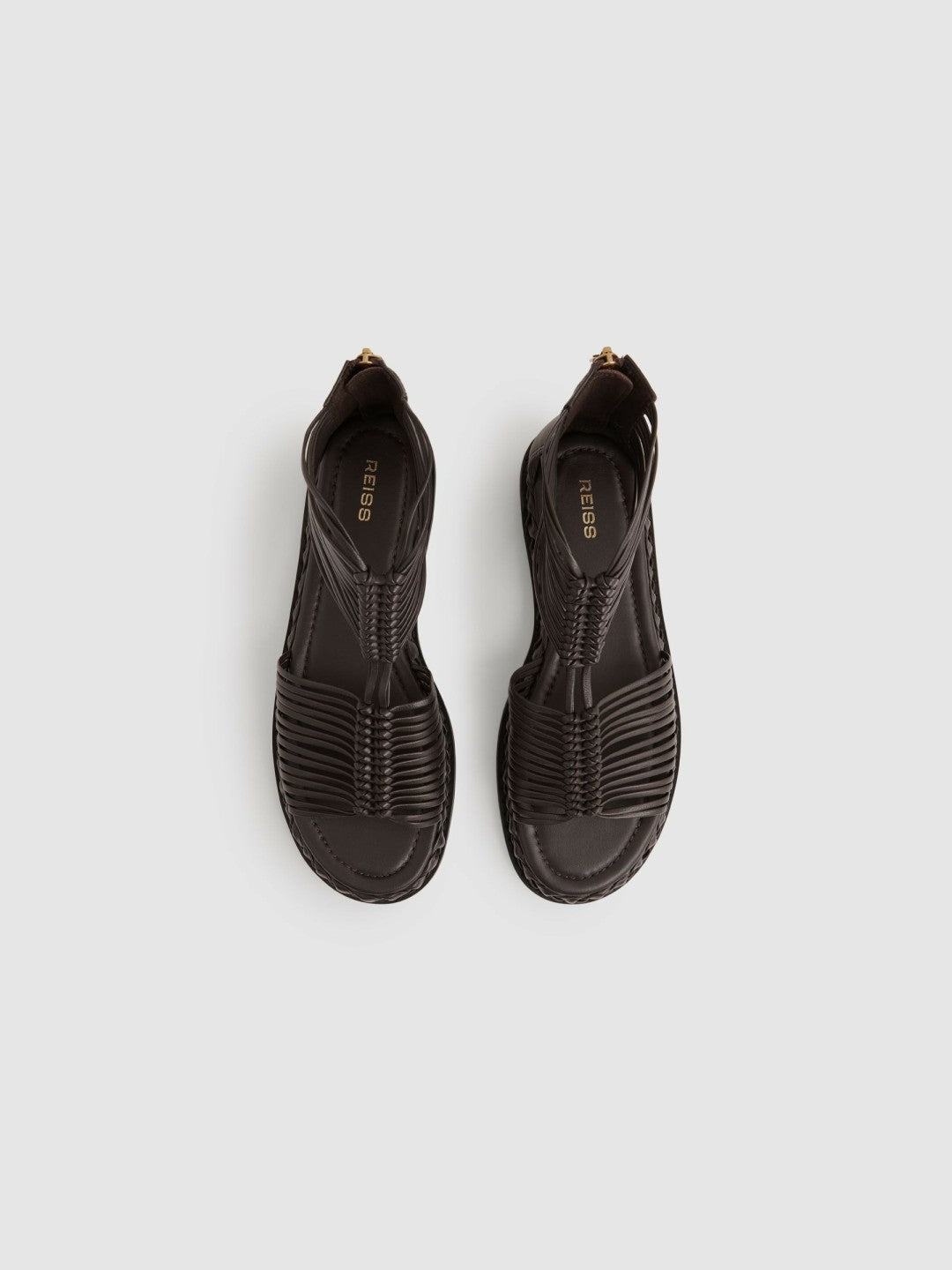 Leather Gladiator Sandals Chocolate | Women