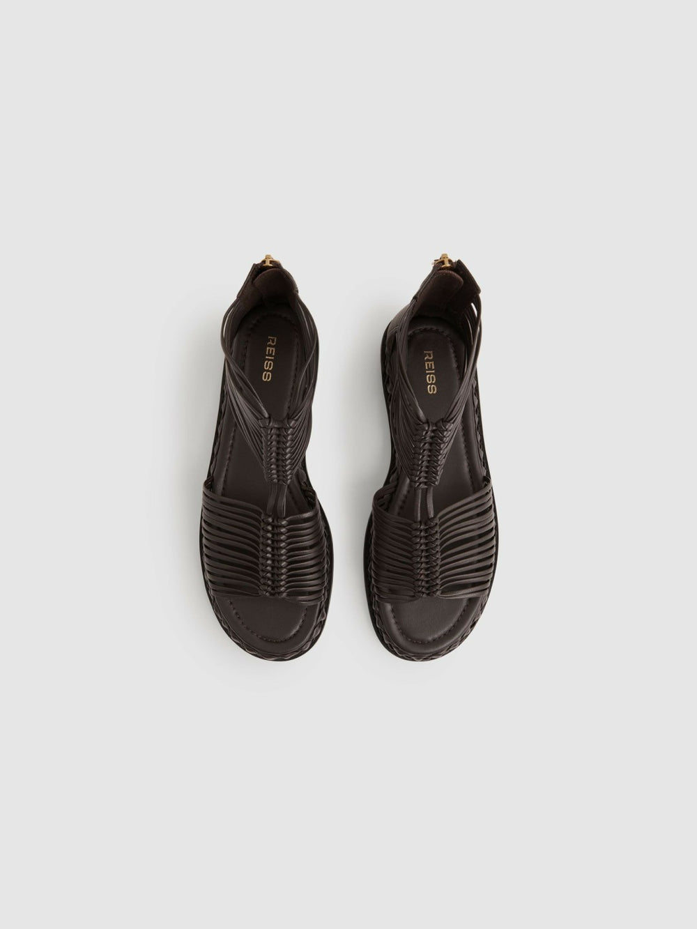 Leather Gladiator Sandals Chocolate | Women