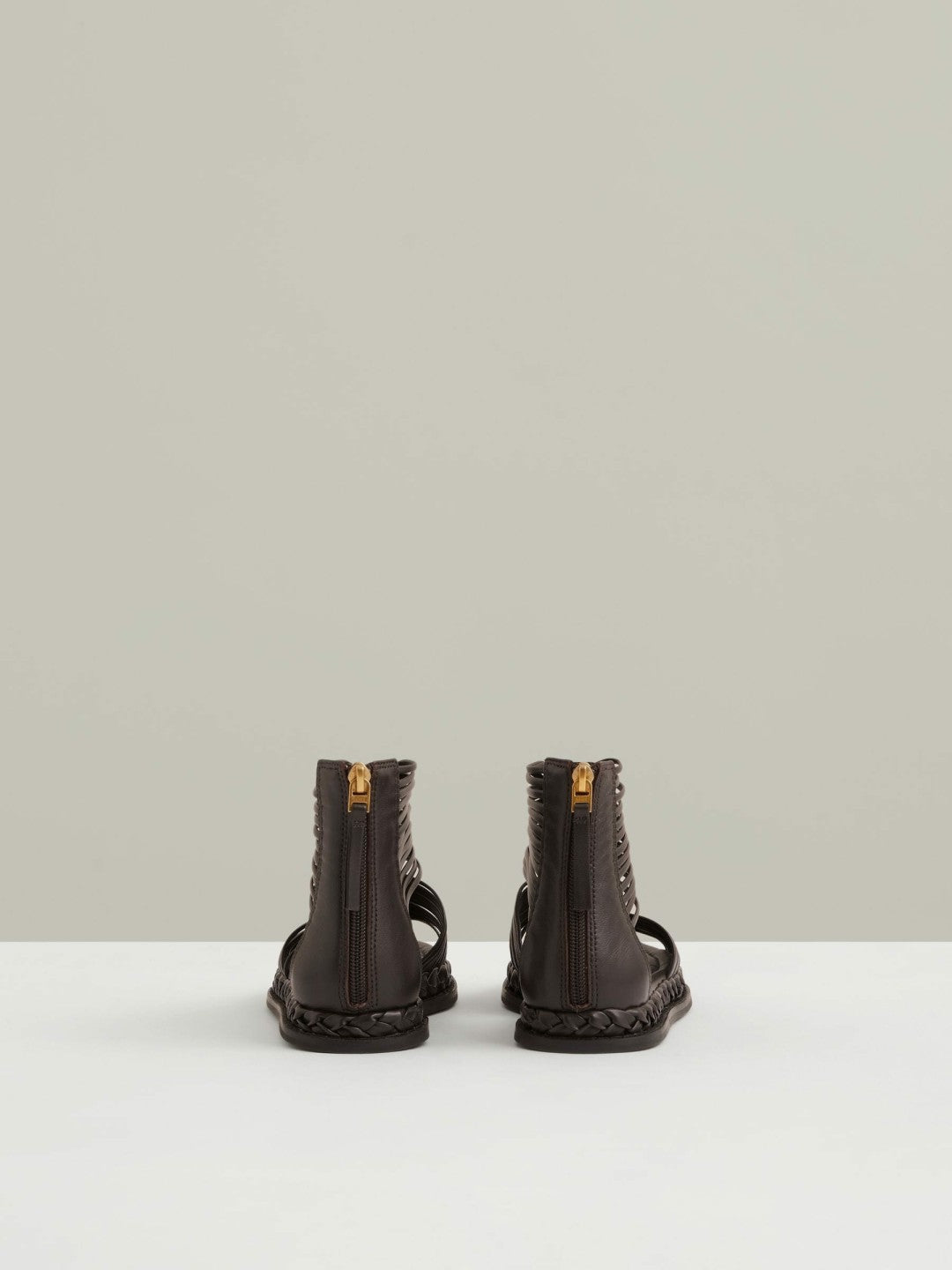 Leather Gladiator Sandals Chocolate | Women