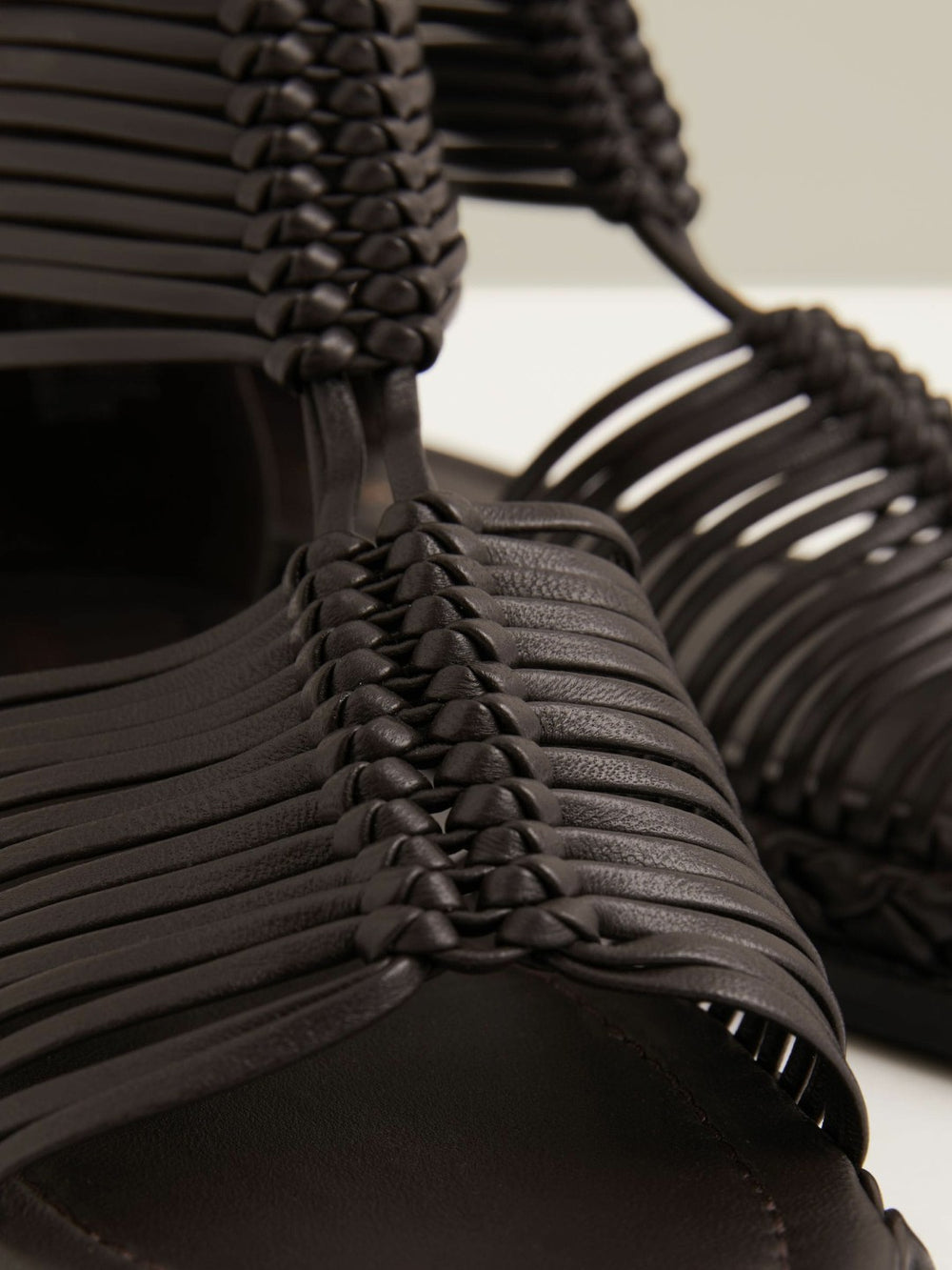 Leather Gladiator Sandals Chocolate | Women