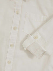 13-14 yrs Linen Roll-Cuff Shirt Ivory | Children & Baby