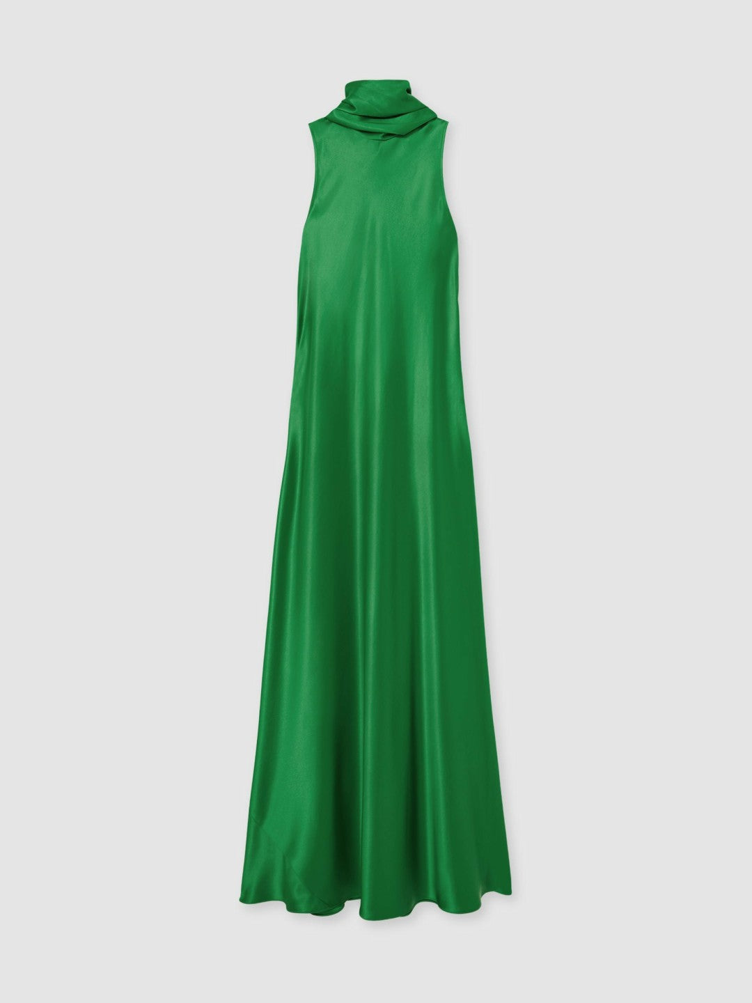 Petite Satin Cape Maxi Dress Green | Women