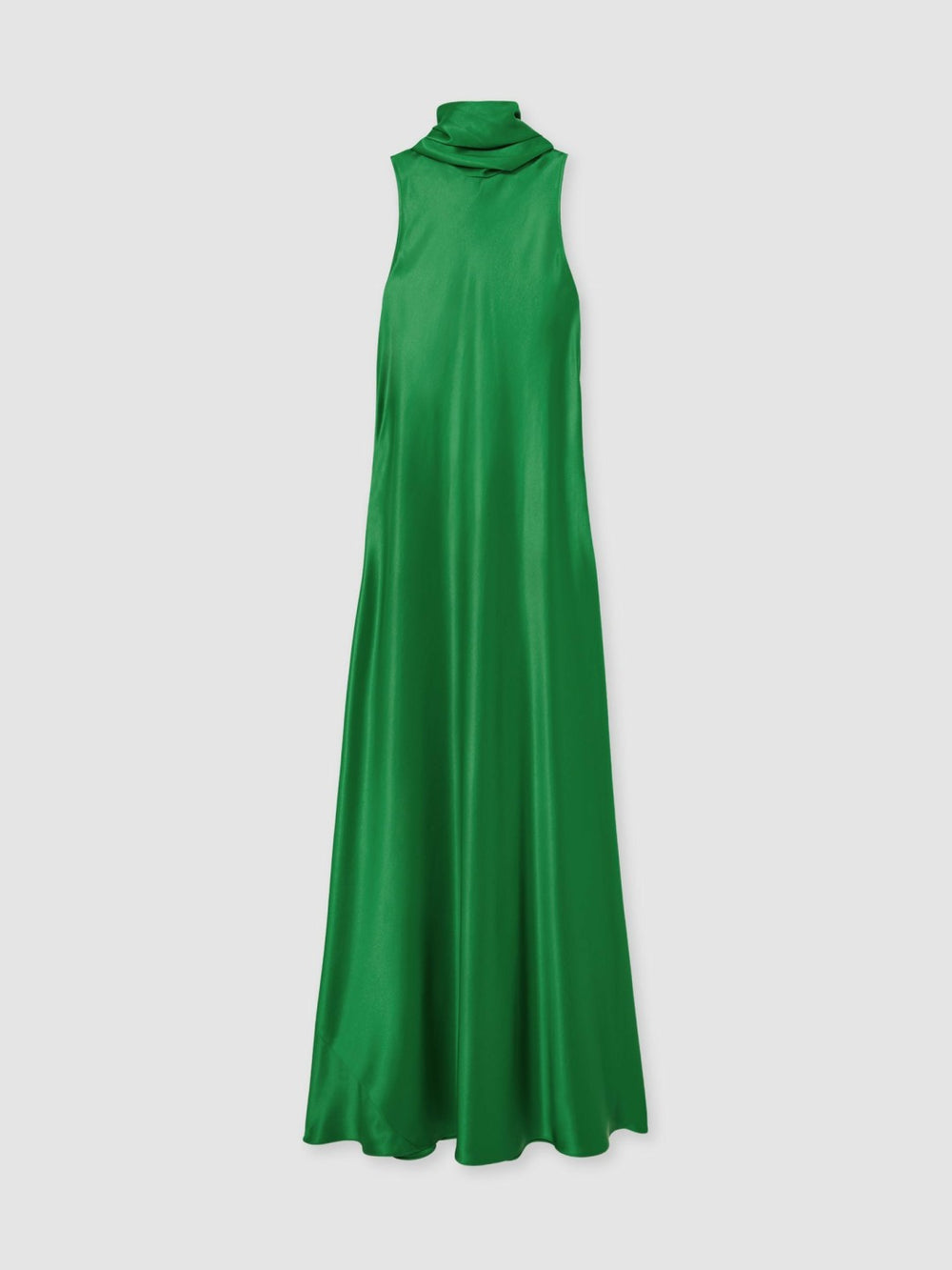 Petite Satin Cape Maxi Dress Green | Women