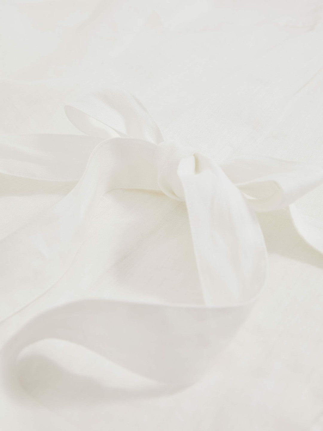 Linen Tie-Back Shirt White | Women