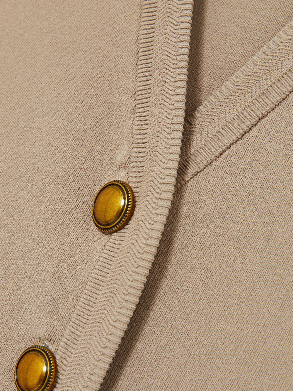 Knitted Button Through Vest Neutral | Women