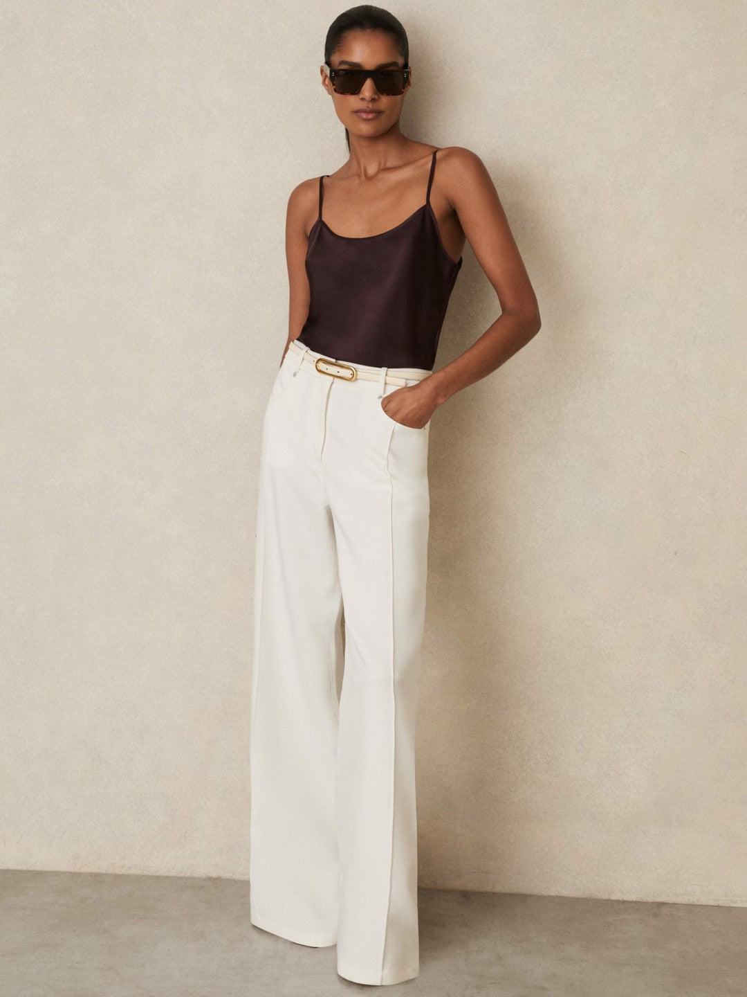 Silk Cami Top Burgundy | Women