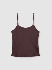 Silk Cami Top Burgundy | Women