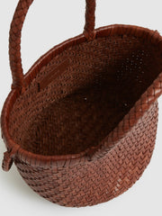 Leather Woven Mini Tote Bag Tan | Women