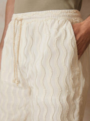 | Ché Fringed-Wave Shorts Off White | Men