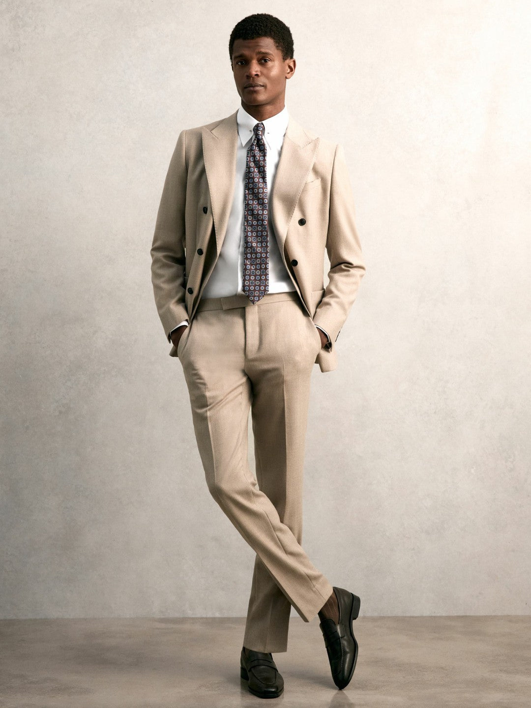 Slim Fit Cotton Pin Collar Shirt White | Men