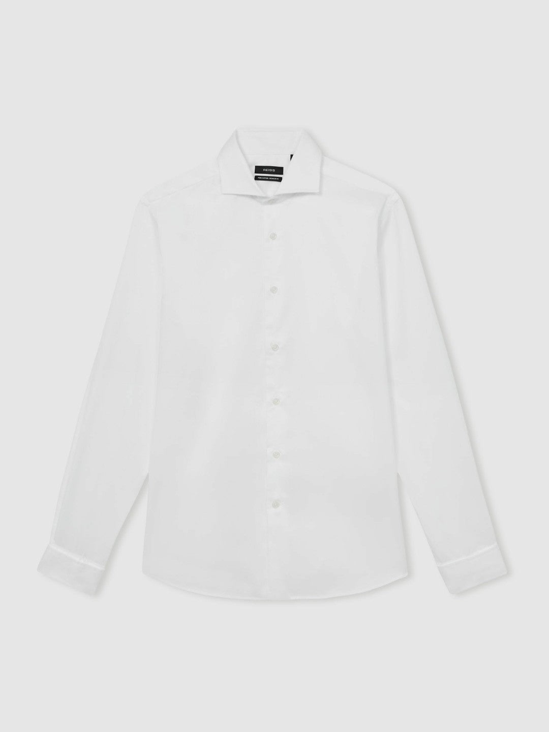 Slim Fit Slim-Fit Cotton Double-Cuff Shirt White | Men