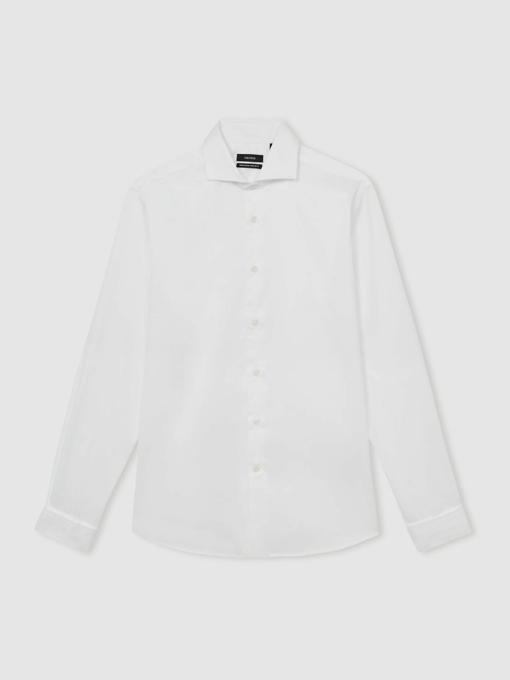 Slim Fit Slim-Fit Cotton Double-Cuff Shirt White | Men