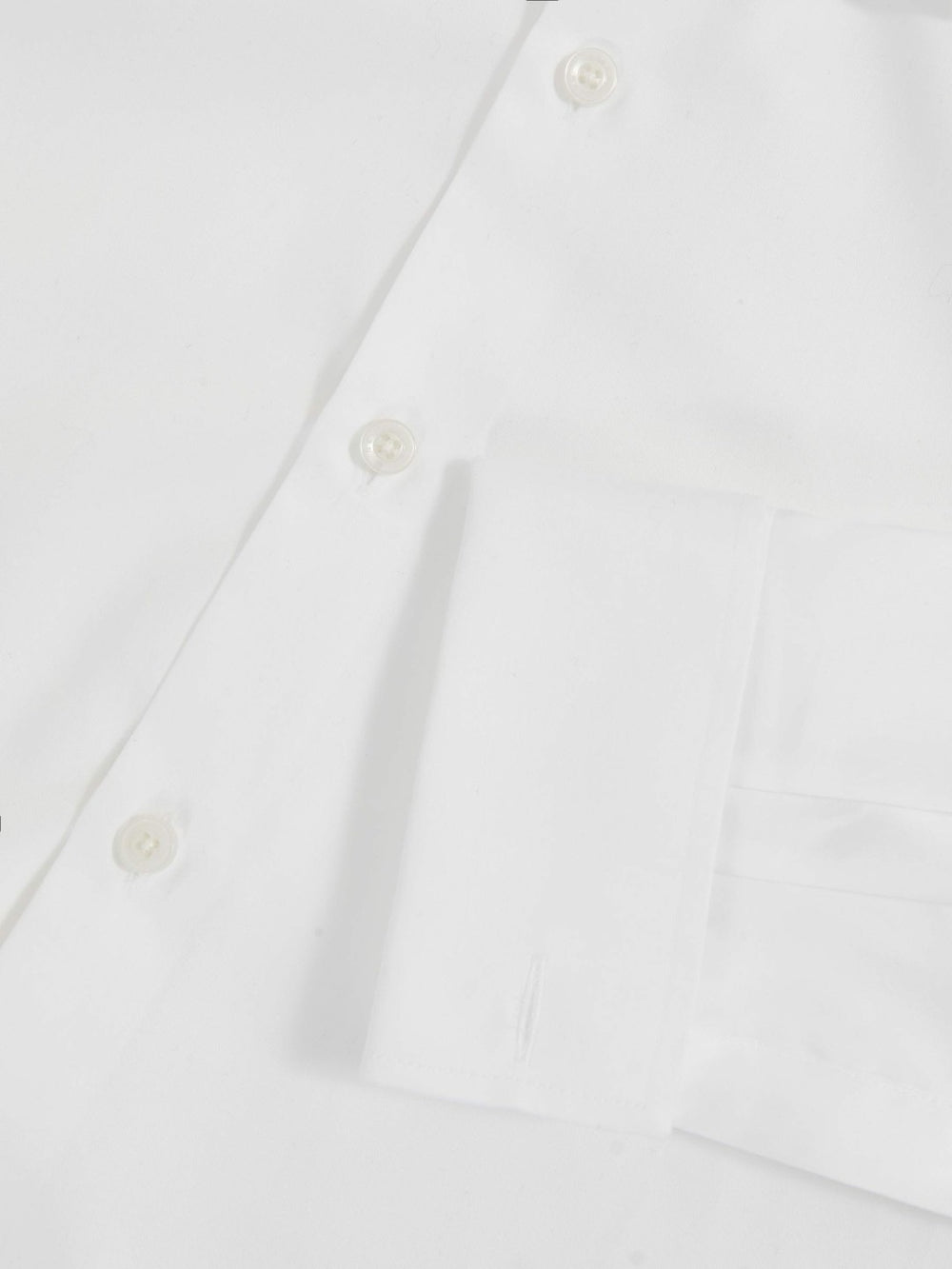 Regular Fit Slim-Fit Cotton-Sateen Shirt White | Men